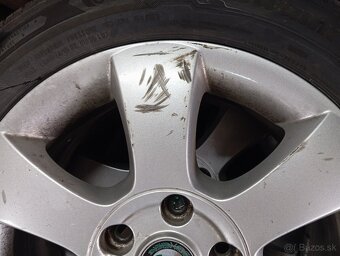 Sada disky+ pneumatiky letne originál škoda 5x112 r16 - 8