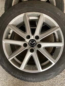 Originál Mazda disky + zimné pneumatiky R17 - 8