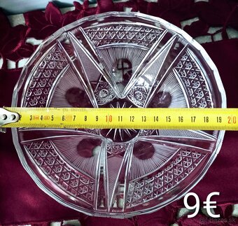 Krištáľ - vázy, poháre, misa - 8