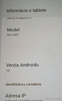 Tablet Nokia T20 model TA-1397, Android 13 - 8
