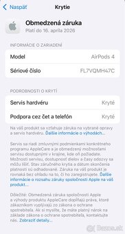Apple AirPods 4 USB C - nové, rok záruka - 8