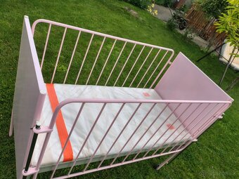 Retro detska postieľka ružová - 8