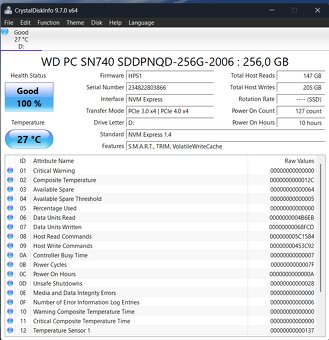 Asus E510 4GB,128+256GB SSD, Celeron N4500, 512MB VGA - 8