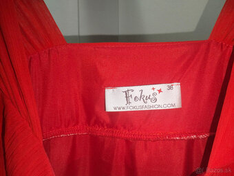 Šifónové spoločenské šaty na ramienka - 8