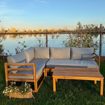 Variabilná drevená sedačka Evissa - 8