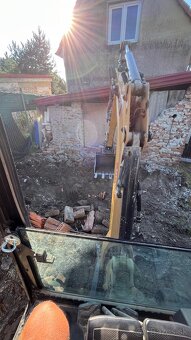 Zemné, výkopové a demolačné práce minibagrom - 8