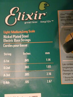 Predám NOVÉ STRUNY ELIXÍR, Nano Web,Light Medium - 8