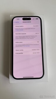 iPhone 16 Black 128 GB , záruka 1/2027 , Apple Watch ultra - 8