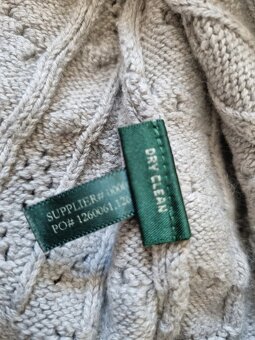 sivé pletené šaty Ralph Lauren veľ. 38 - 8