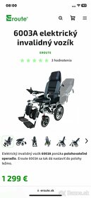 NOVÝ Eroute Elektricky invalidný vozík (typ 6003A) - 8
