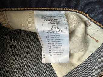 Pánske džínsy CARHARTT + opasok E.STRAUSS - 32/32 - 8