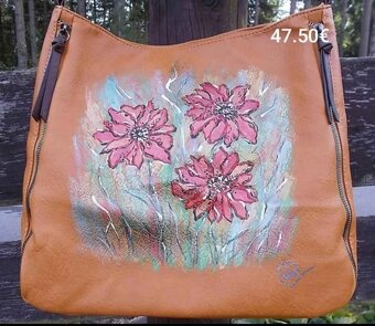 Kabelky, batohy.   originál maľba/art/handmade 1,časť - 8