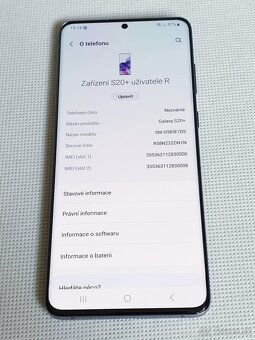 Samsung S20+ 6,7" šedý, top stav - 8
