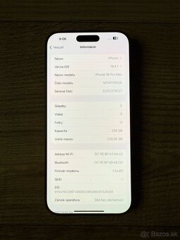 Apple iPhone 16 Pro Max, 256GB, Titanium Black, záruka 2027 - 8