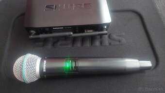 Predám bezdrôtový mikrofon Shure Beta 58A/GLXD4 - 8