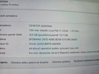 HP Pavilion Plus 14 OLED so 16 gb ram i7 procesorom a 512gb - 8