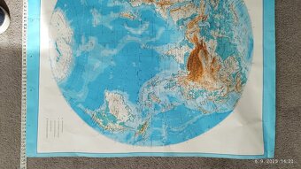 Retro mapa Zemské pologule – zberateľská rarita  Predám veľ - 8