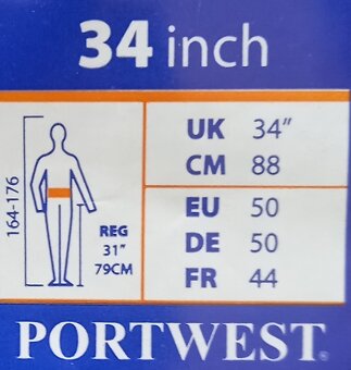 PORTWEST C701 – pracovné nohavice Combat - 8