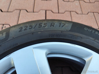 Disky Audi R17 + letné pneu Michelin Primacy 4 225/55 R17 - 8
