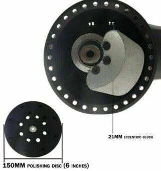 🔥 Nová Orbitálna 🔥 Excentrická Leštička, Kmit / Orbit 21mm - 8