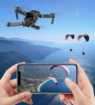 (IHNEĎ) Mini Dron s HD kamerou (2 Batérie) - 8