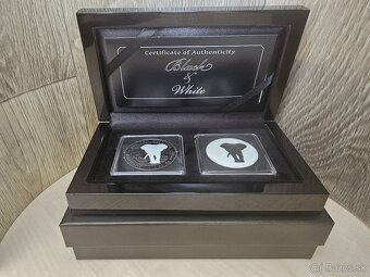 Somalia 2x 1oz. 2025 Silver Elephant Black and White Edition - 8