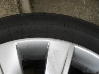 Pneu 205/55R16 letné  + disk 5x112, ET46 VW Group - 8