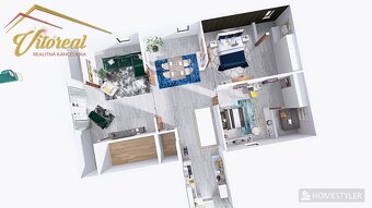 Na predaj exkluzívny 3 izbový podkrovný byt v Trebišove - 8