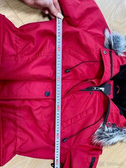 Červená zimná bunda dámska - 8