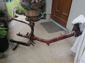 Predám rám so zadnou vidlicou na Jawa 20, 21, 05 pionier - 8