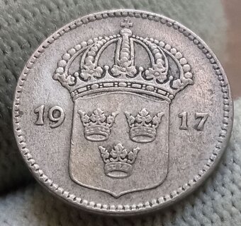 Strieborné mince Švédska. - 8