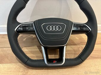 AUDI VOLANT kozeny zkoseny perforovana koža - 8