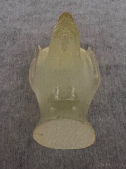 Skl. soška hlavy psa Anubis, světélkující zeleně - 8