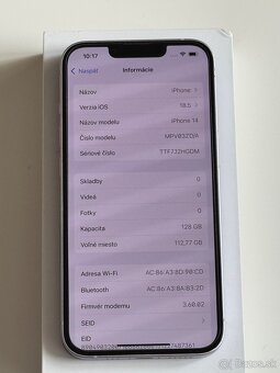 iPhone 14, Purple, 128GB - 8