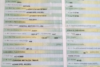 Opel Antara 2.2 CDTI 2015 predam MOTOR Z22D1, TRYSKY 2826495 - 8