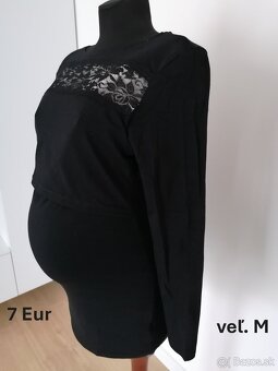 Tehotenské tričká a blúzky Nové - 8