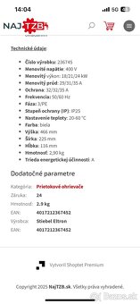 Nový Prietokovy ohrievač DHB E LCD - 8