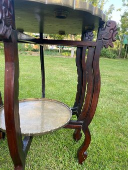 Skladací stolik s mosadznými podnosmi - 8