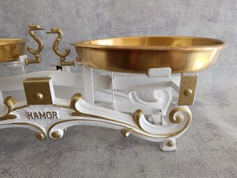 Staré 5kg dvoumiskové váhy KAMOR po renovaci. - 8