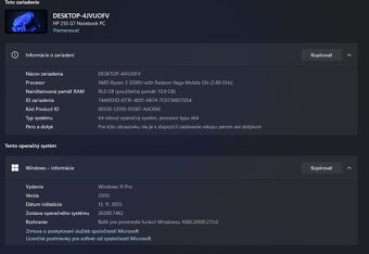 HP 255 G7 - 15.6" / Ryzen 3 / 16GB DDR4 / SSD - 8