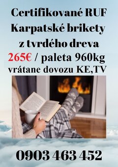 Drevené bukové RUF brikety domácnostiam - 8