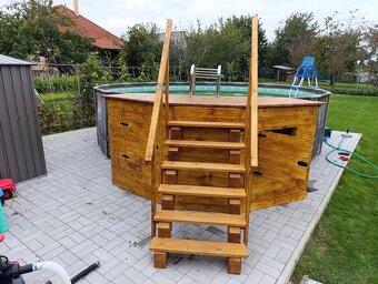 Kryt filtračnej jednoty, mólo a schody do bazéna - 8