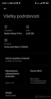 Xiaomi Redmi Note 9 Pro 128GB - 8