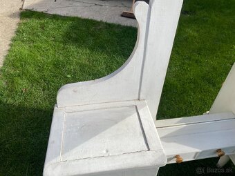 Retro toaletná skrinka so zrkadlom na chalupu, - 8