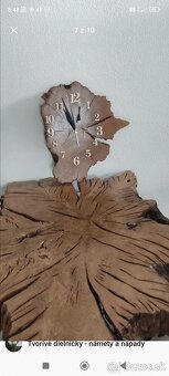 Drevo Dub Orech Nástenné hodiny - 8