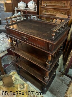 starožitná etažérka - 8