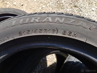 215/45 r16 letné pneumatiky 4ks Bridgestone - 8