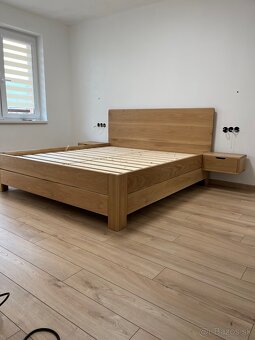 Dubová posteľ s úložným priestorom - 8