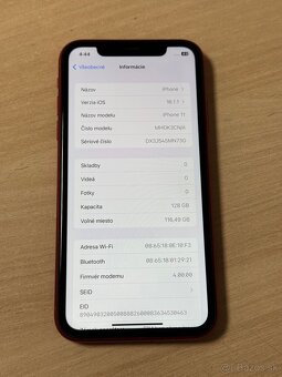 Predám iPhone 11 128GB Red - 8
