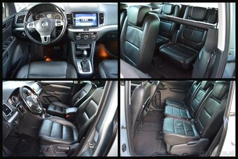 VW SHARAN 2.0 TDI, PANORÁMA, KOŽA, BIXENÓN, 7 MIESTNE, ŤAŽNÉ - 8
